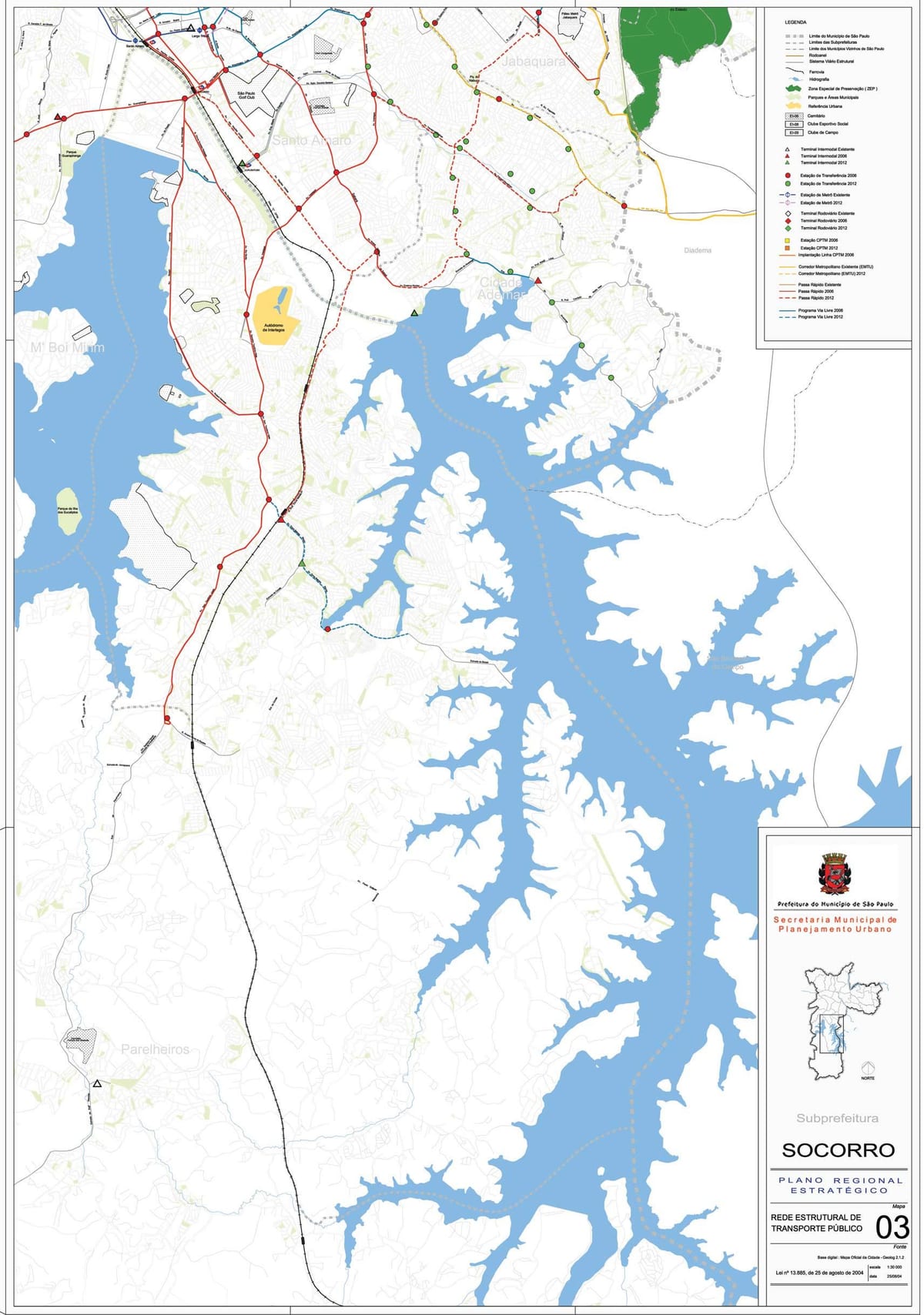 Mappa di Capela do Socorro São Paulo - Strade