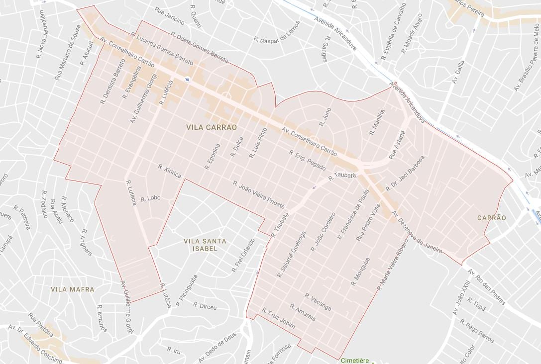 Mappa di Carrão São Paulo
