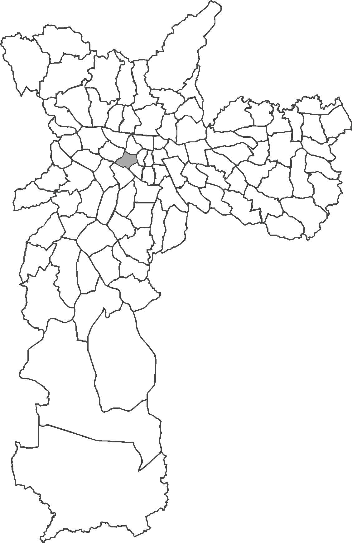 Mappa di distretto di Consolação