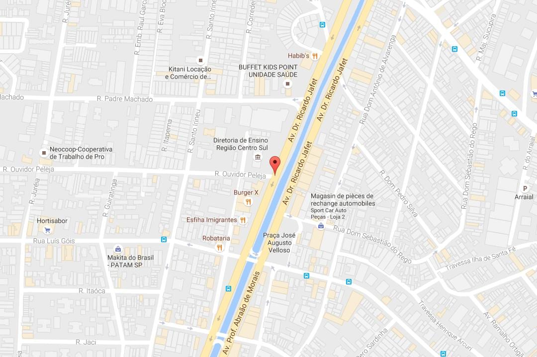 Mappa di Cursino São Paulo