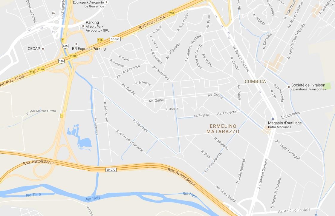Mappa di Ermelino Matarazzo São Paulo