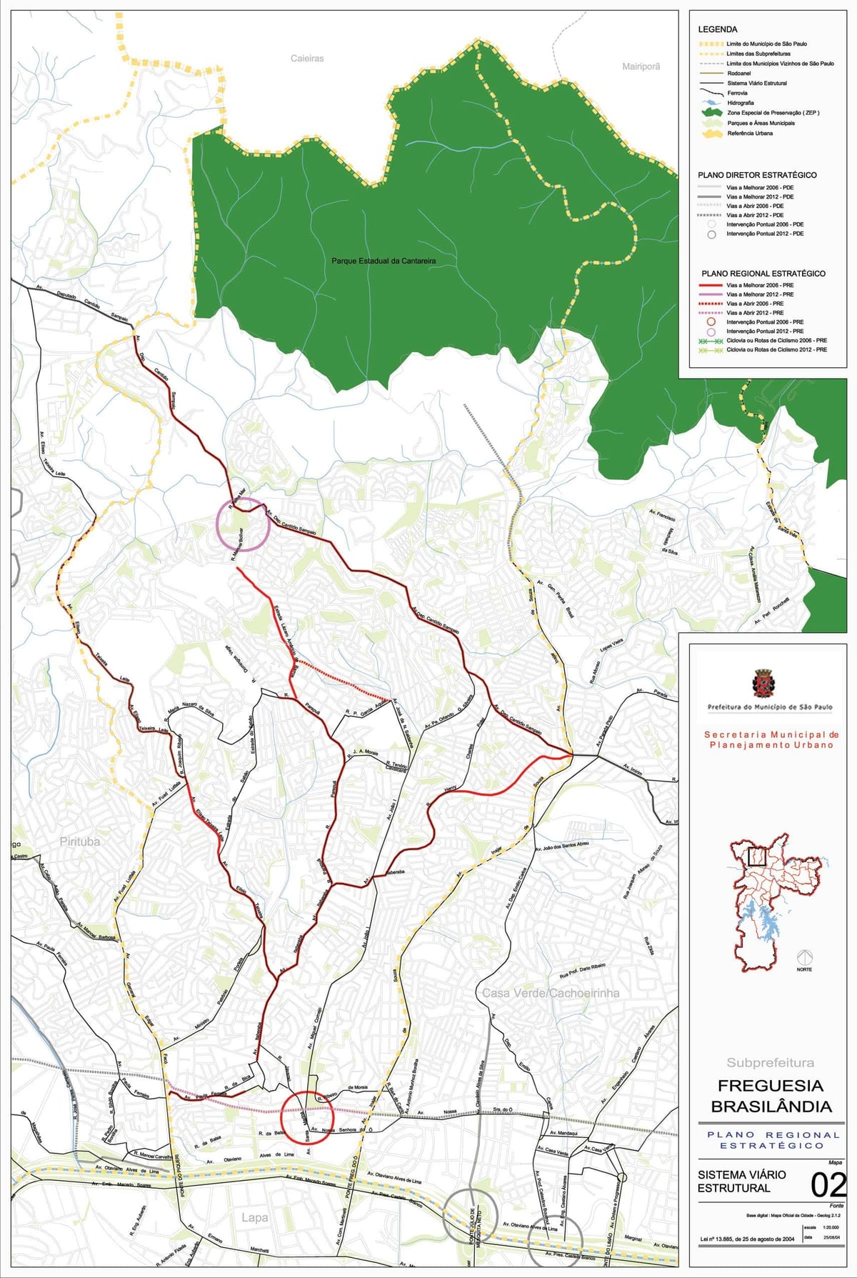 Mappa di Freguesia do Ó São Paulo - Strade
