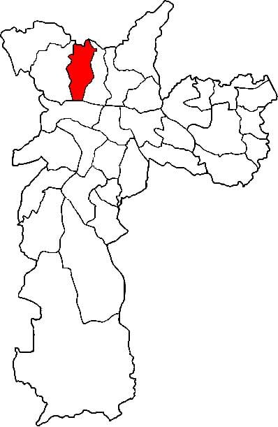 Mappa di Freguesia do Ó sub-prefettura di São Paulo