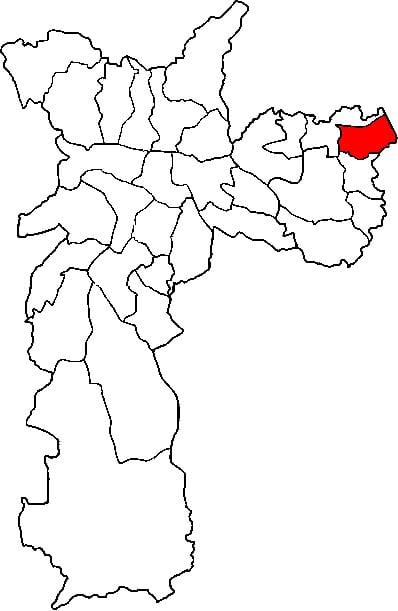 Mappa di Itaim Paulista - Vila Curuçá sub-prefettura di São Paulo
