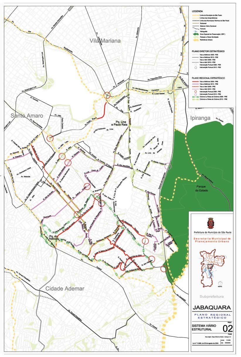 Mappa di Jabaquara São Paulo - Strade
