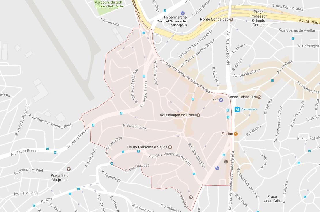 Mappa di Jabaquara São Paulo