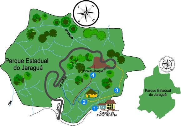 Mappa di Jaraguá Picco