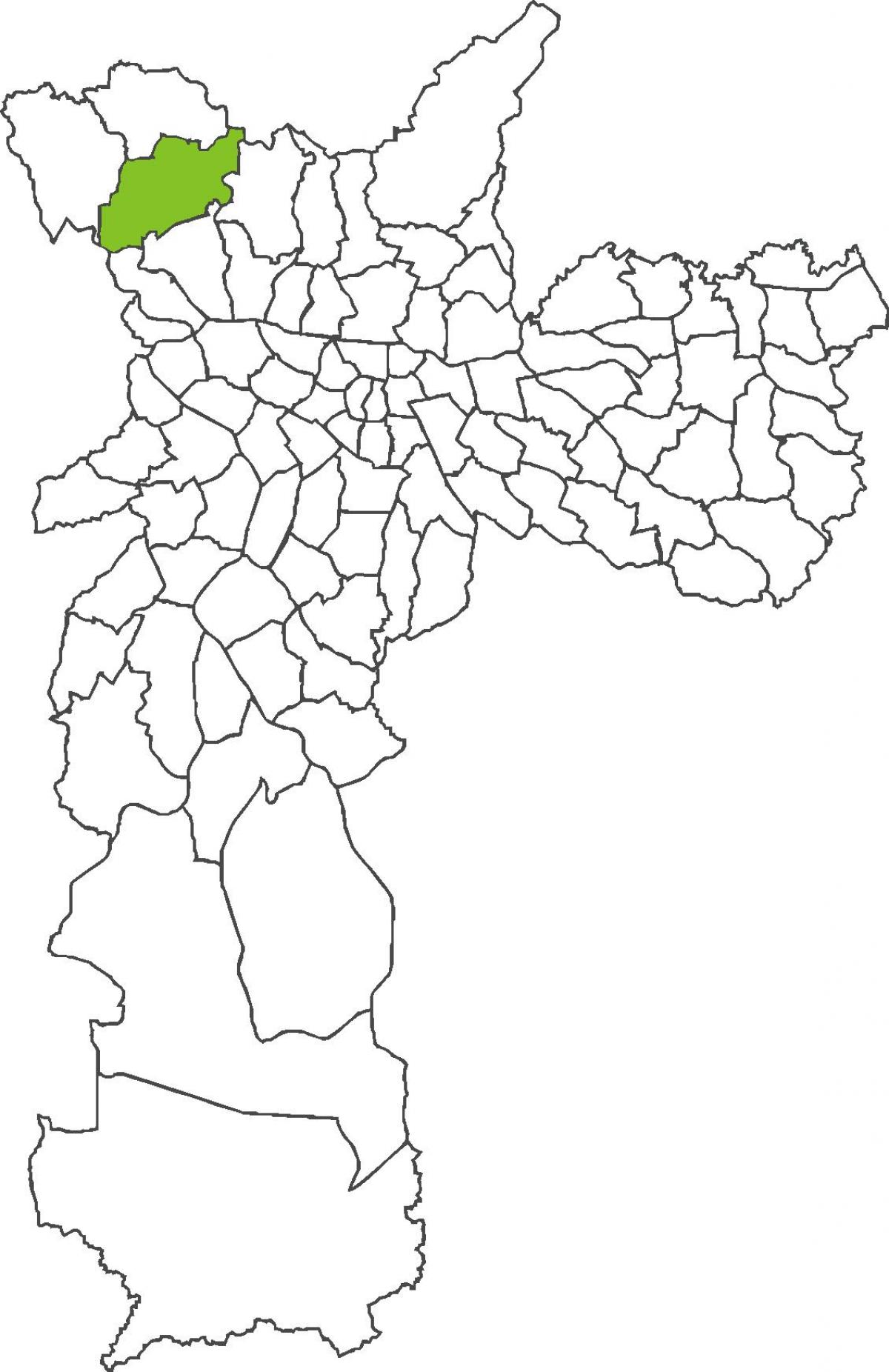 Mappa di distretto Jaraguá
