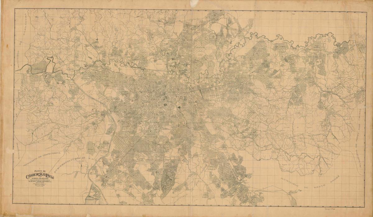 Mappa dell'ex San Paolo - 1943