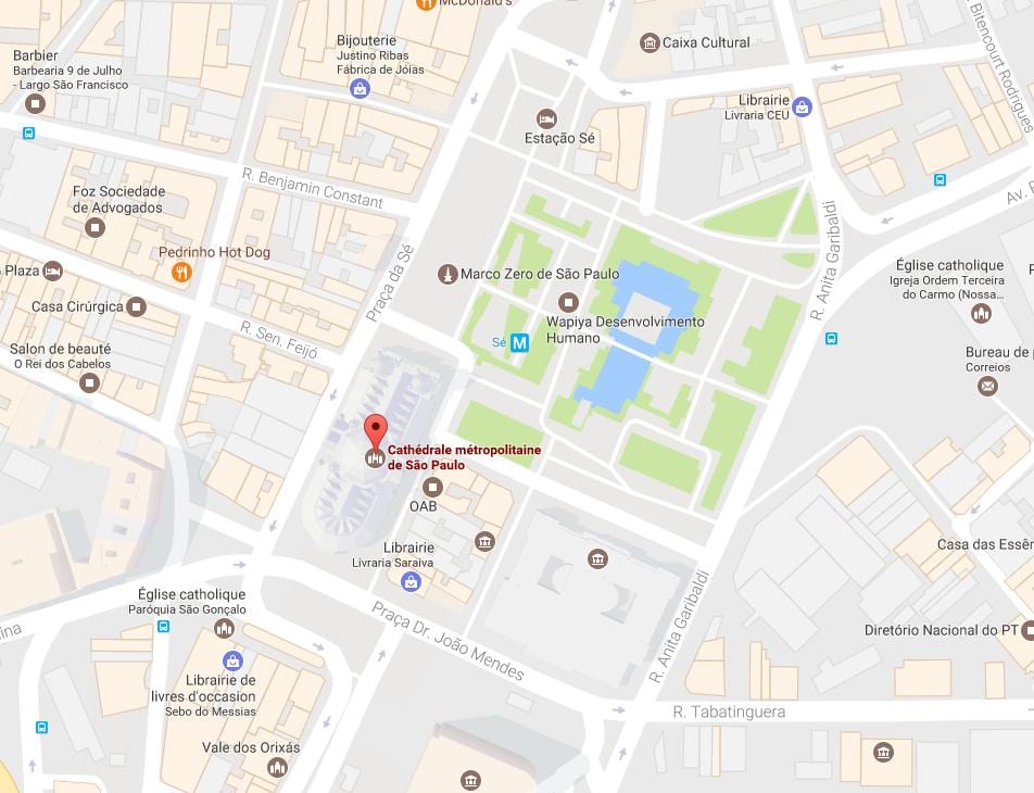 Mappa di la cattedrale del Sé