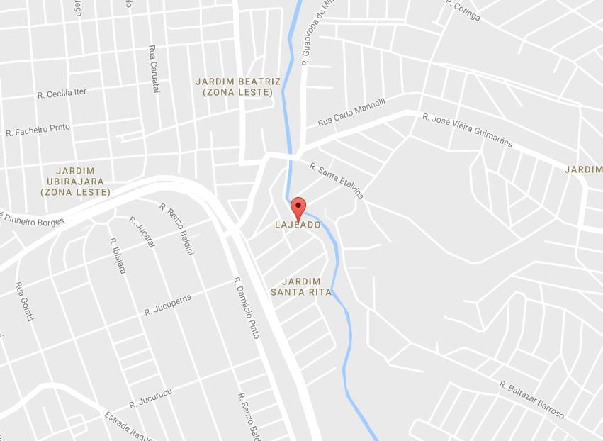 Mappa di Lajeado São Paulo