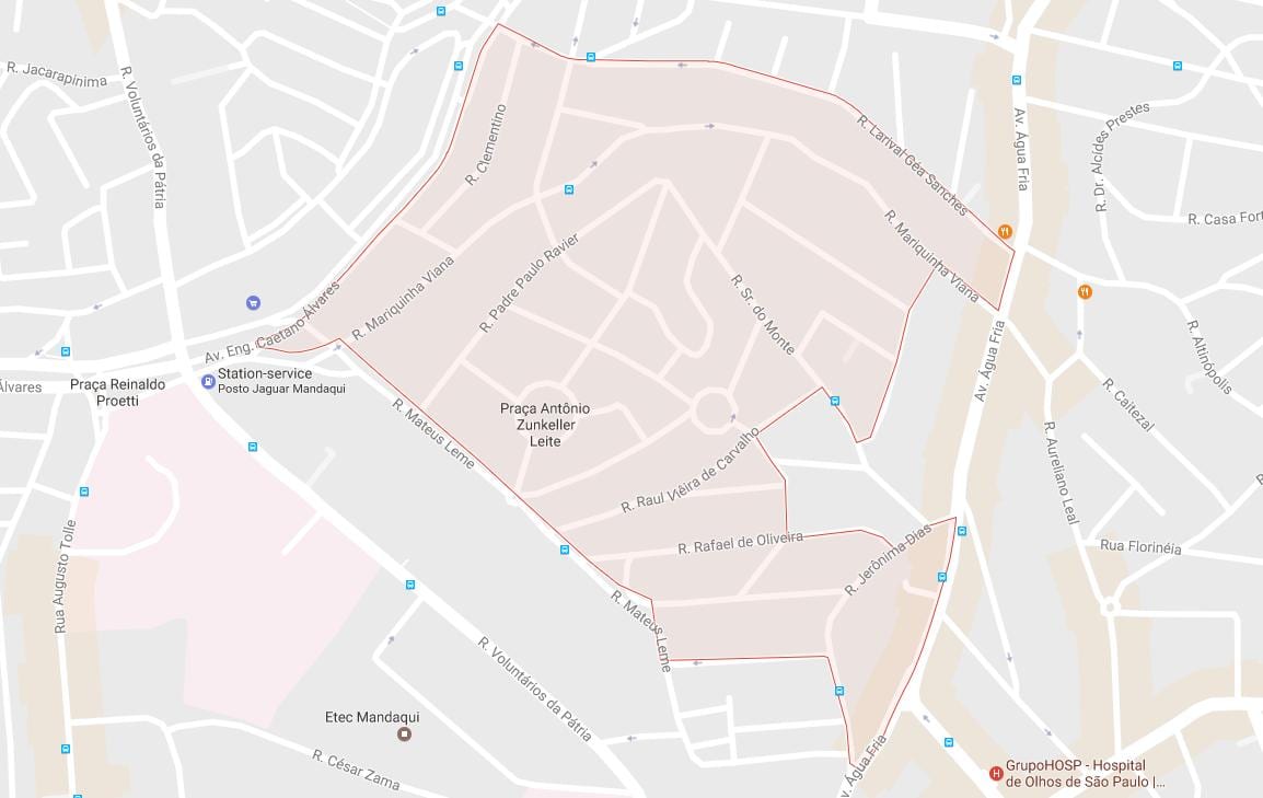 Mappa di Mandaqui São Paulo