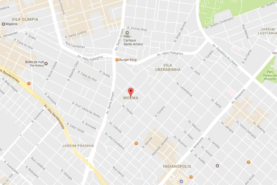 Mappa di São Paulo Moema