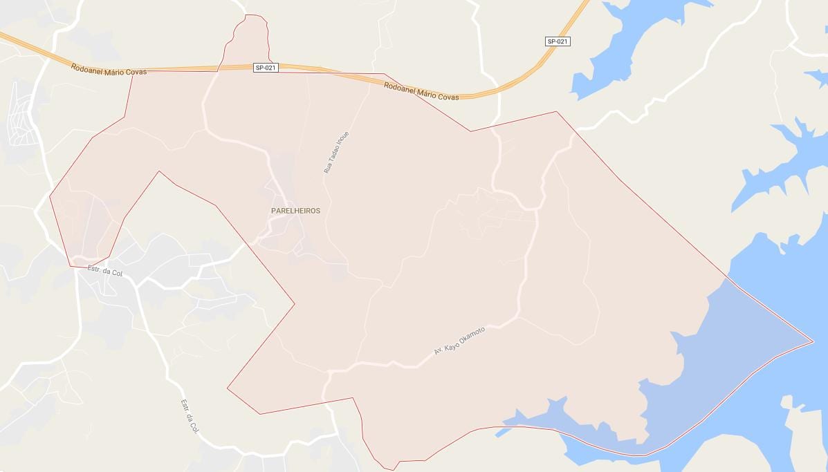 Mappa di Parelheiros São Paulo