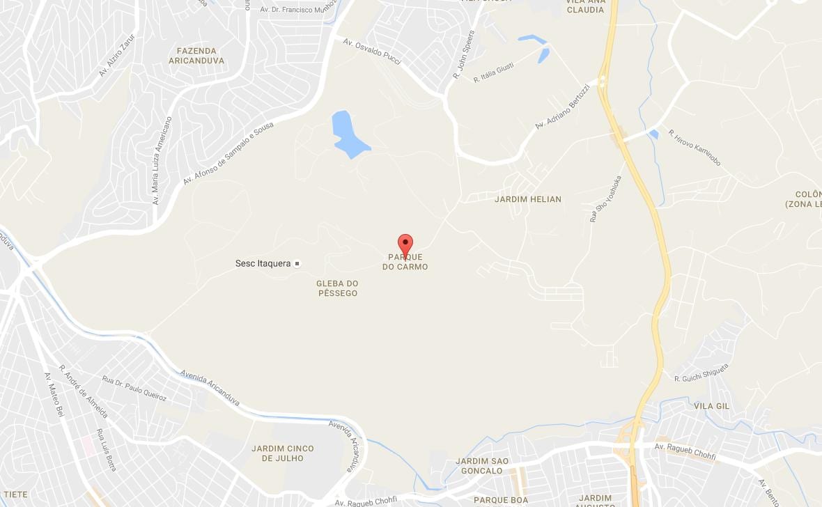 Mappa di Parque do Carmo São Paulo