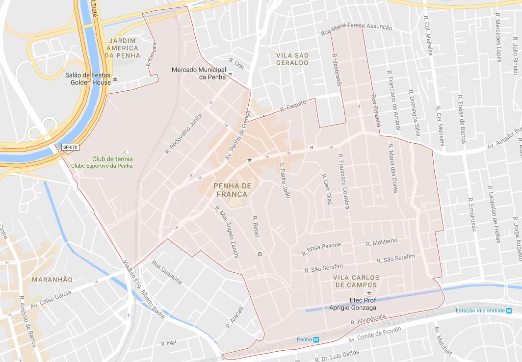 Mappa di Penha São Paulo