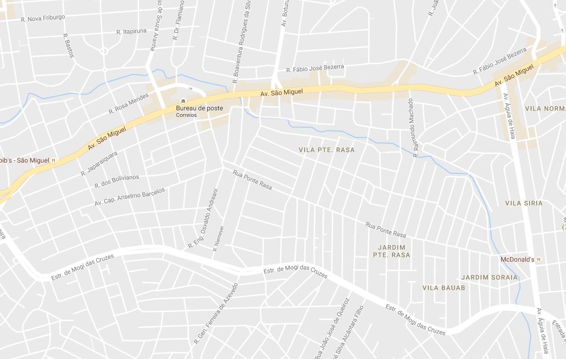 Mappa di Ponte Rasa São Paulo