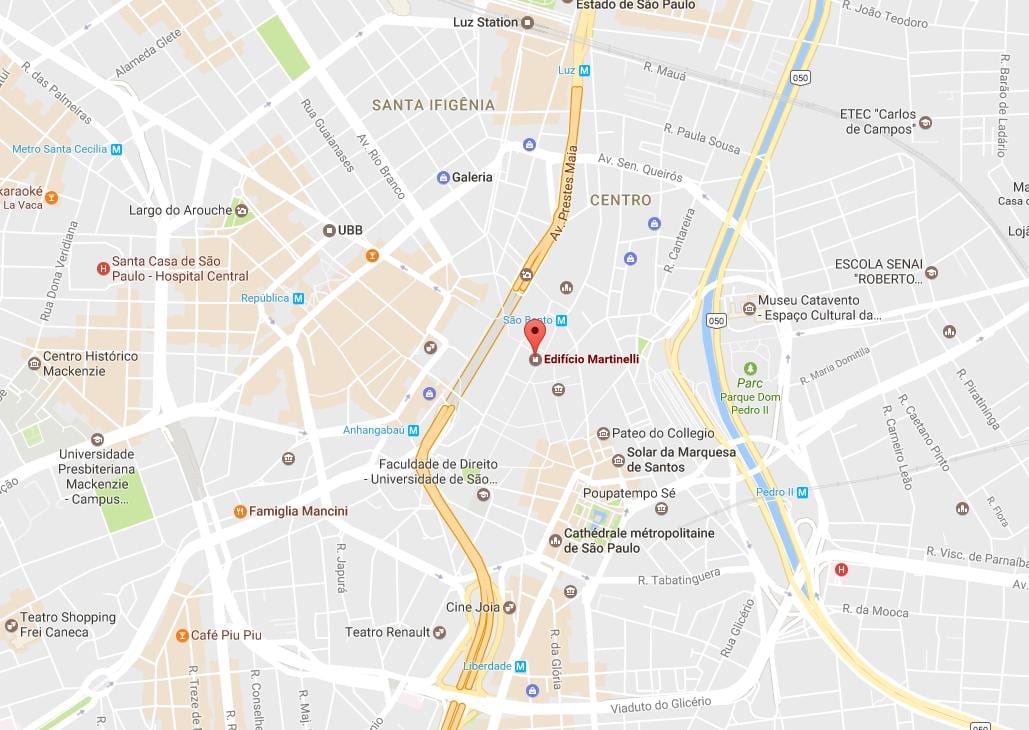 Mappa di Prédio Martinelli