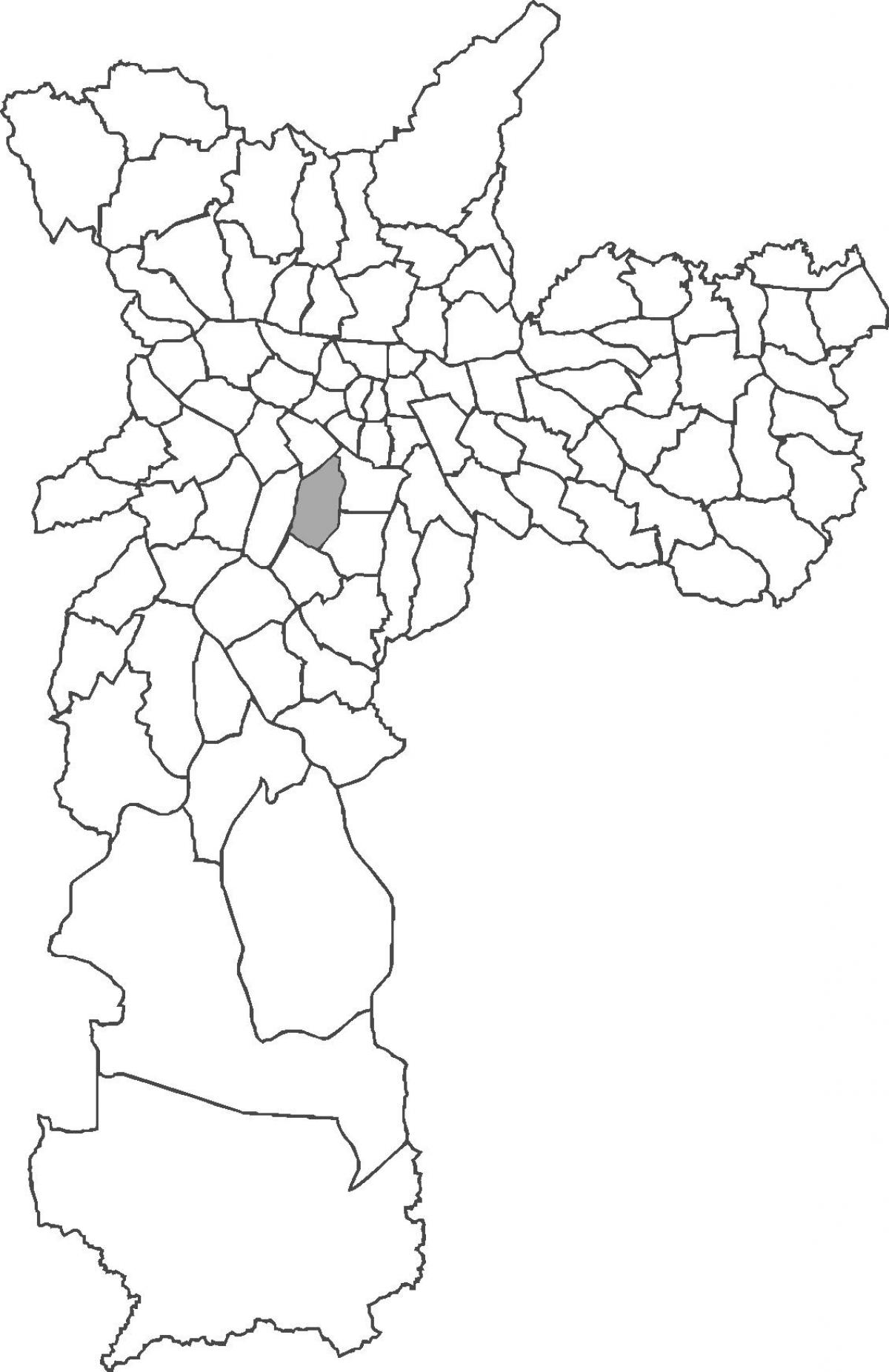 Mappa del quartiere di Moema