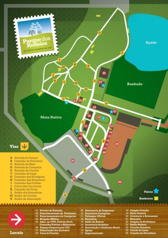 Mappa di Rodeio São Paulo parco