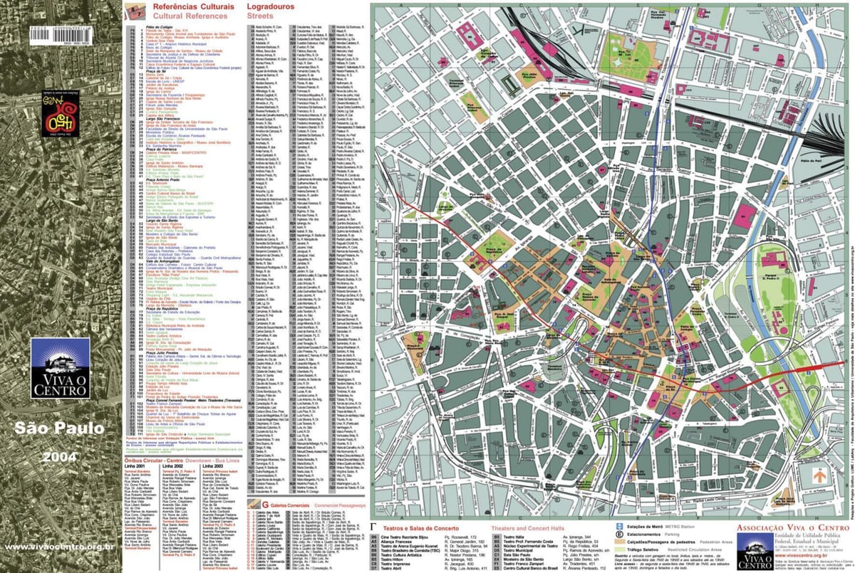 Mappa di São Paulo centro