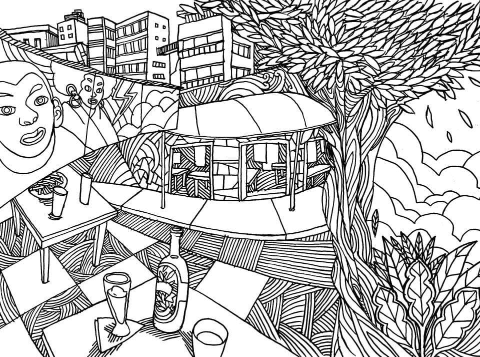 Mappa di São Paulo colorare - Vila Madalena