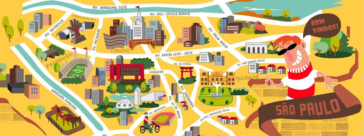Mappa di São Paulo design