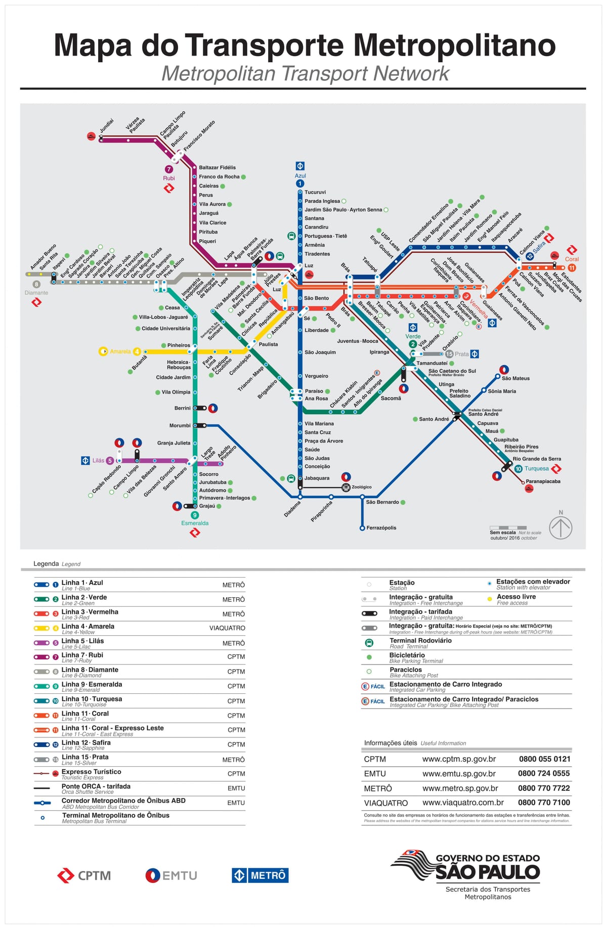 Mappa di São Paulo EMTU