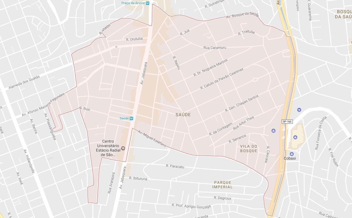 Mappa di Saúde São Paulo