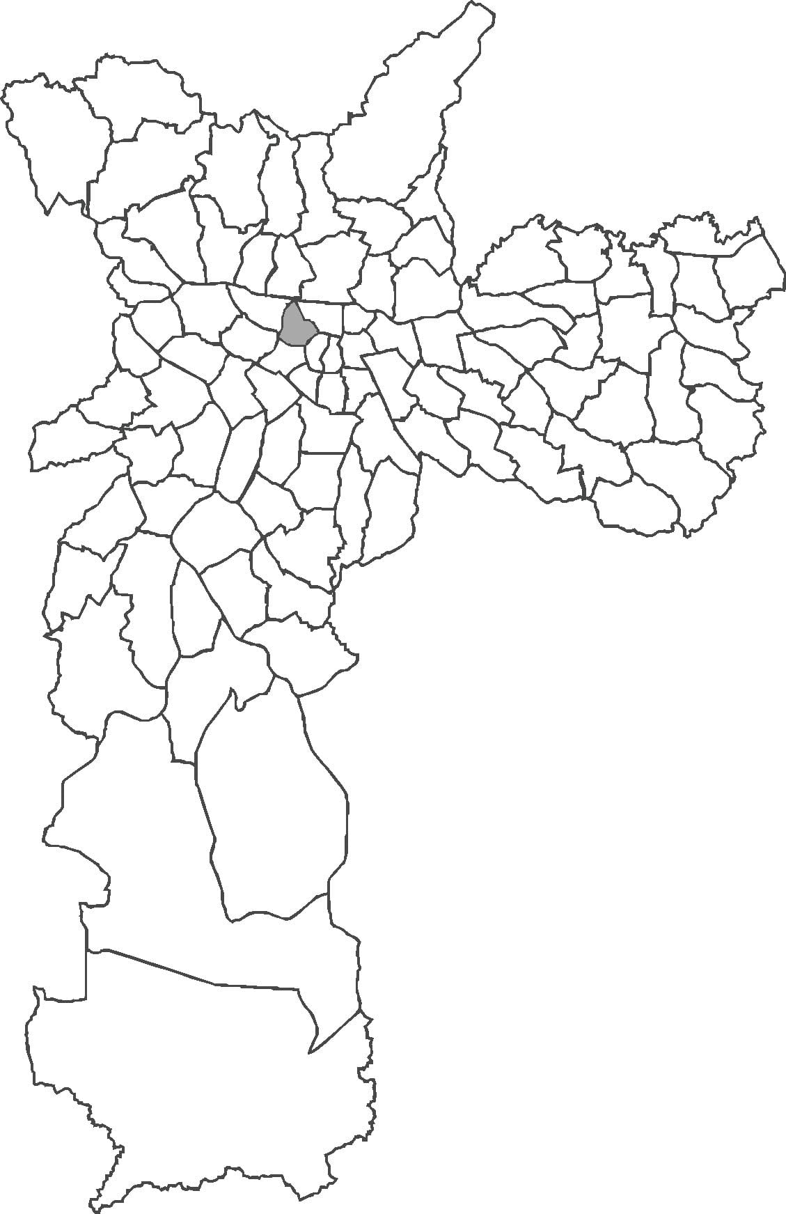 Mappa di Santa Cecília distretto