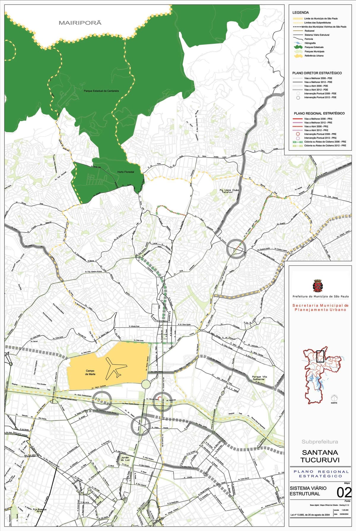Mappa di Santana São Paulo - Strade