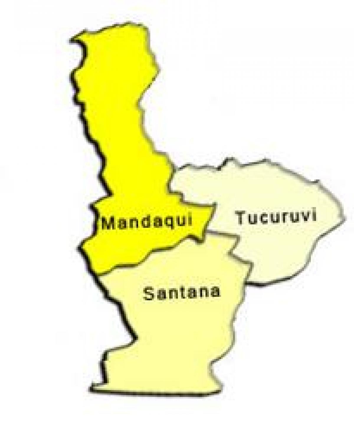 Mappa di Santana sub-prefettura