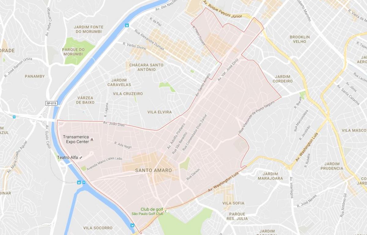Mappa di São Paulo Santo Amaro