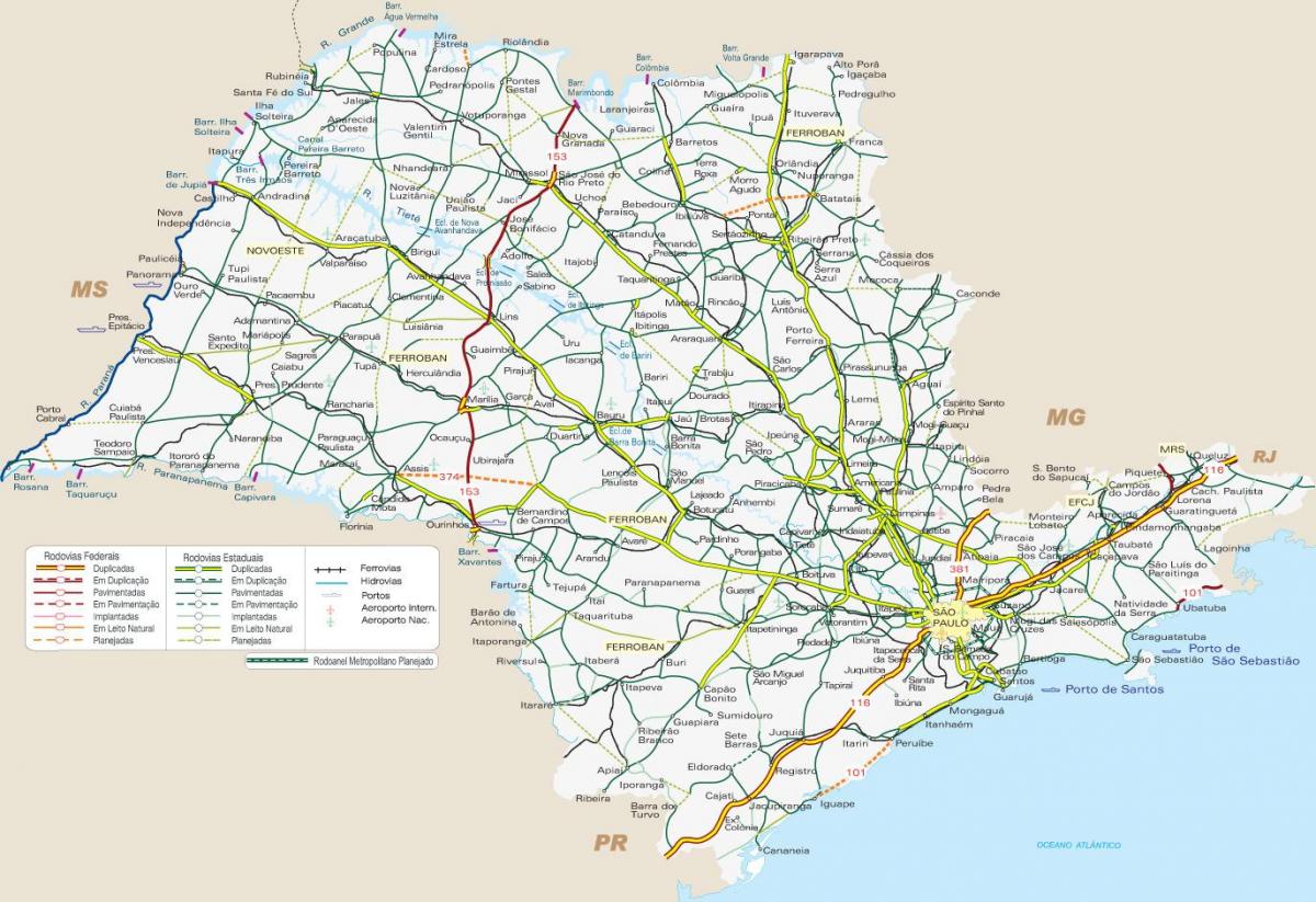 Mappa di SP trasporto