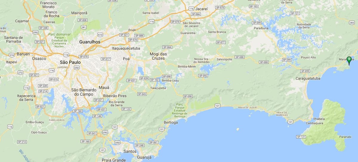 Mappa di spiaggia Caçandoquinha