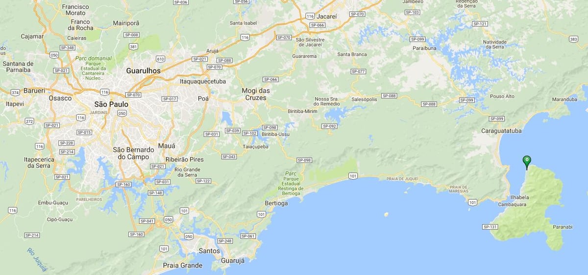 Mappa di spiaggia di Armação