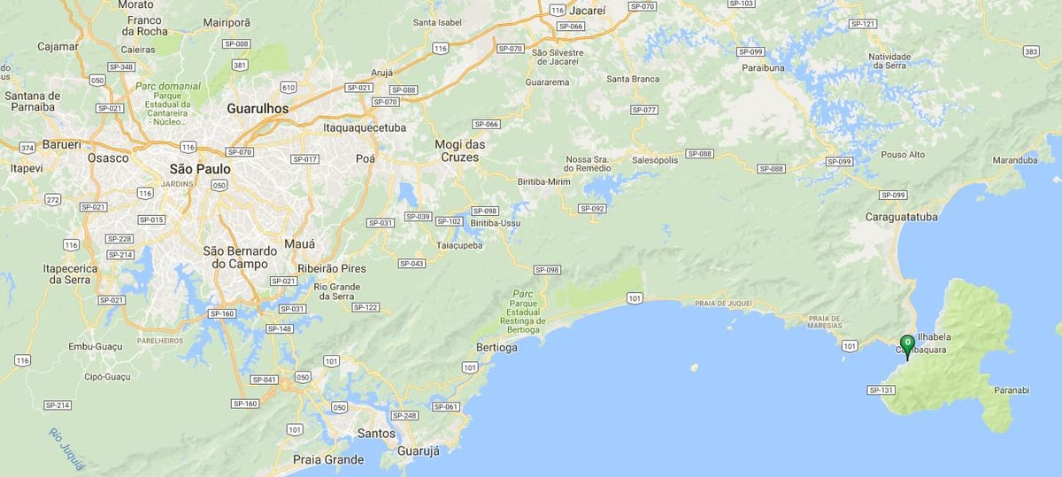 Mappa di spiaggia Julião