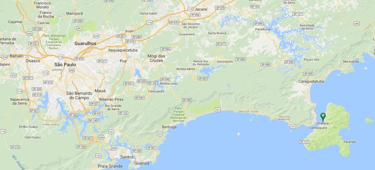 Mappa di spiaggia Perequê