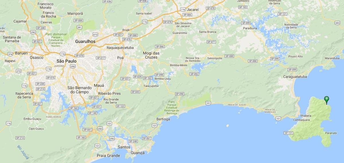 Mappa di spiaggia Poço