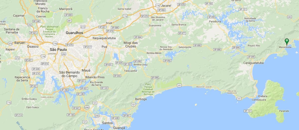 Mappa di spiaggia Sapê