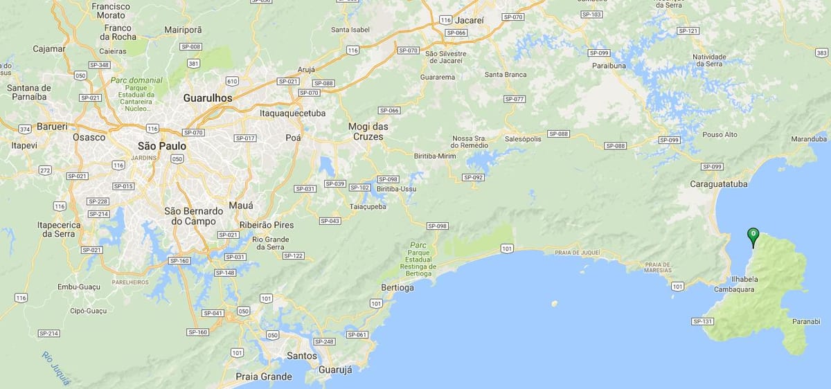Mappa di spiaggia Siriúba