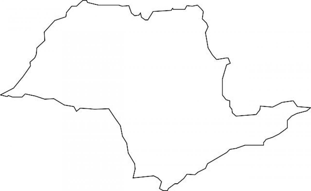 Mappa di São Paulo vettoriale