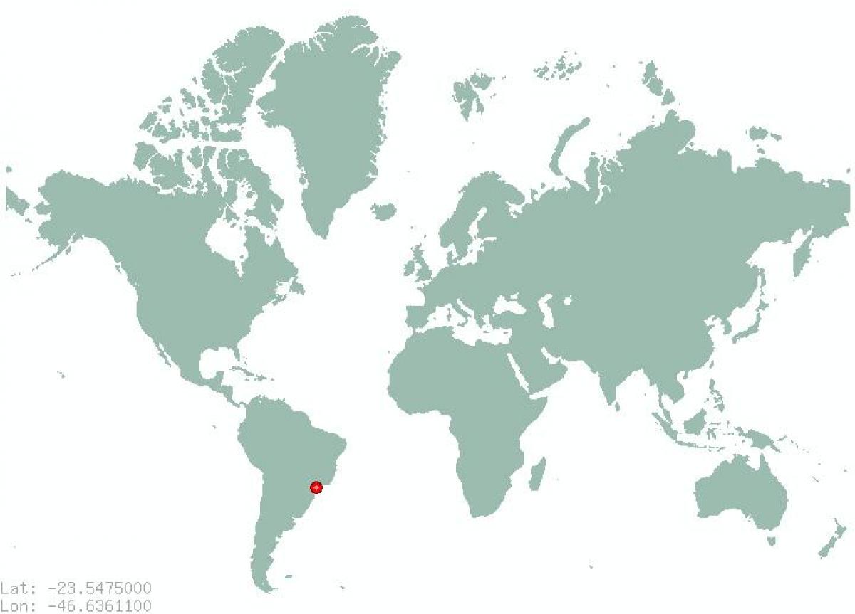 Mappa di São Paulo nel mondo