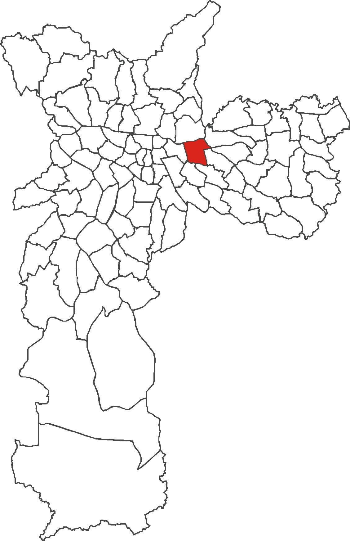 Mappa di distretto Tatuapé