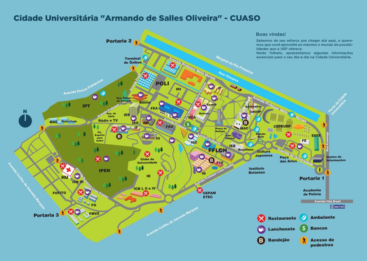 Mappa di università Armando de Salles Oliveira - CUASO