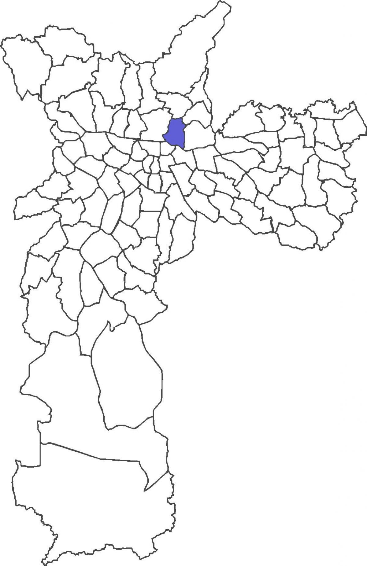 Mappa di Vila Guilherme distretto