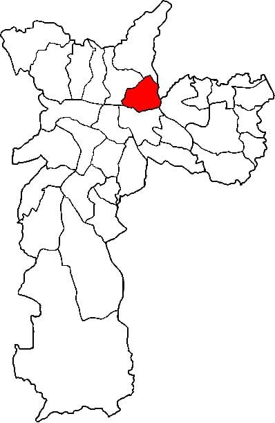 Mappa di Vila Maria sub-prefettura di São Paulo