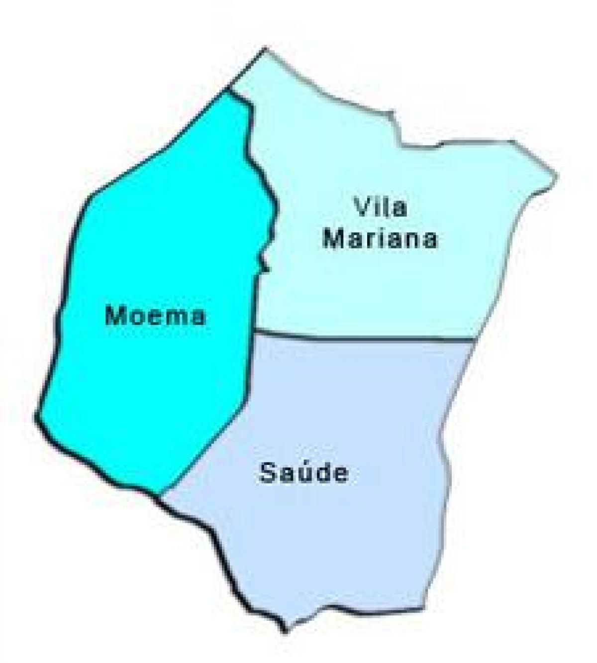 Mappa di Vila Mariana, sub-prefettura