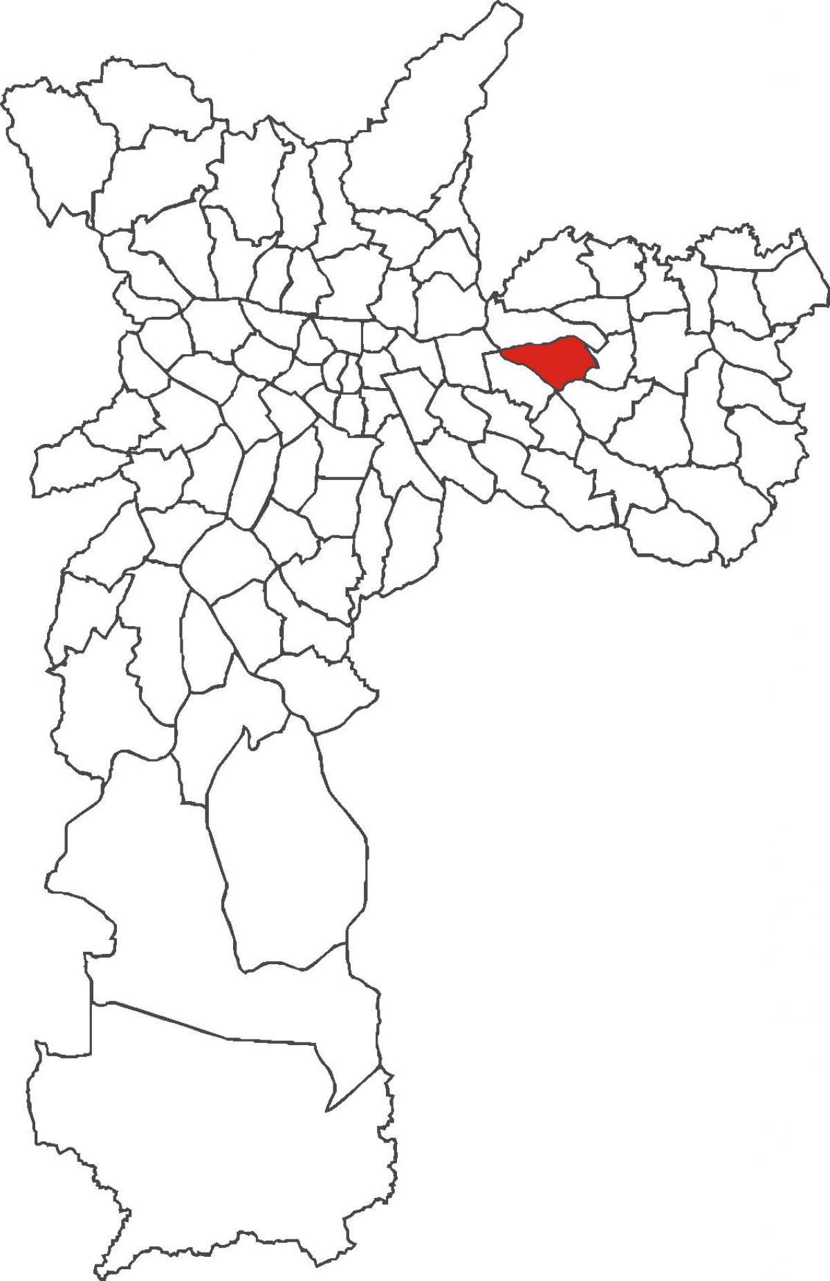 Mappa di distretto di Vila Matilde