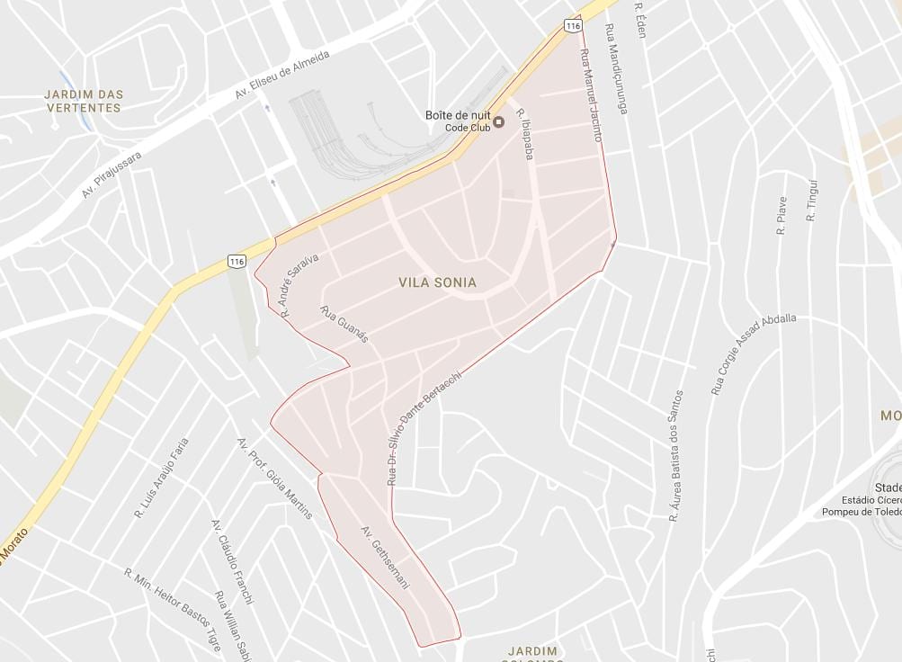 Mappa di Vila Sônia São Paulo